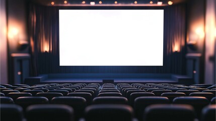 The empty cinema theater space