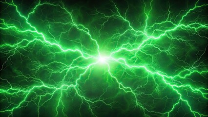 Fototapeta premium Abstract background of green lightning, energy, power, vibrant, electric, flash, striking, dynamic, motion, abstract, storm