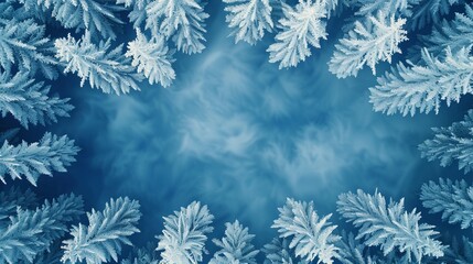 Idyllic, overhead perspective of a frosty winter scene featuring tranquil, snowdusted terrain 8K , high-resolution, ultra HD,up32K HD