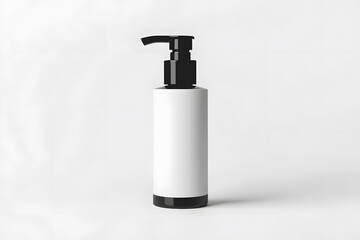 Obraz premium Product Packaging Skincare Bottle Mockup isolated on white background