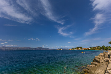 Holidays in Croatia relaxation on the Adriatic Sea Peljesac Peninsula Trpanj azure sea