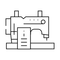 sewing courses line icon vector. sewing courses sign. isolated contour symbol black illustration
