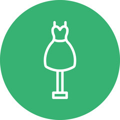 Dressing Store Vector Line White Circles Multicolors