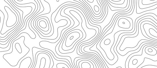 White luxury topographic lines map background .modern technology wave curve line contour map design .seamless geography grid vector illustration .