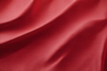 Fototapeta premium Embossed fabric, pleated. Red material textile.