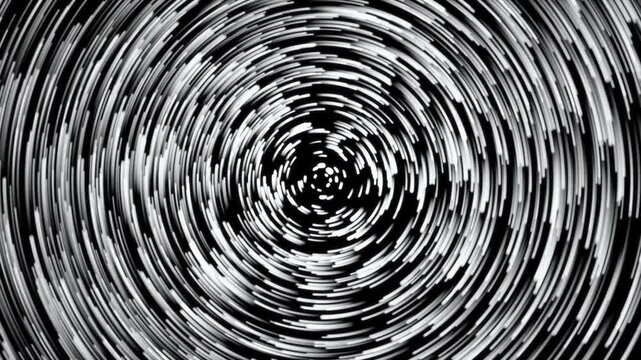 Starfall cosmic galaxy animated 4K looped video background. Atoms particles white pattern creative abstract dinamic animation