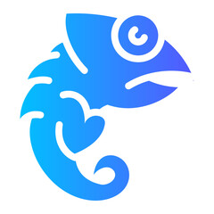 Obraz premium chameleon Gradient icon