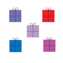 set of gift boxes