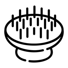 pet brush Line Icon