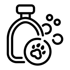 pet shampoo Line Icon