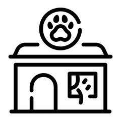 pet shop Line Icon