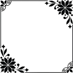 Template with decorative corner with copy space illustration