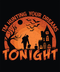 Halloween Vintage T-Shirt Design