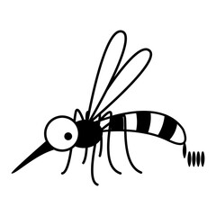 mosquito carrier of dengue fever disease. mosquito bite with allergy rash