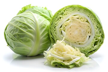 Obraz premium cabbage isolated on white background