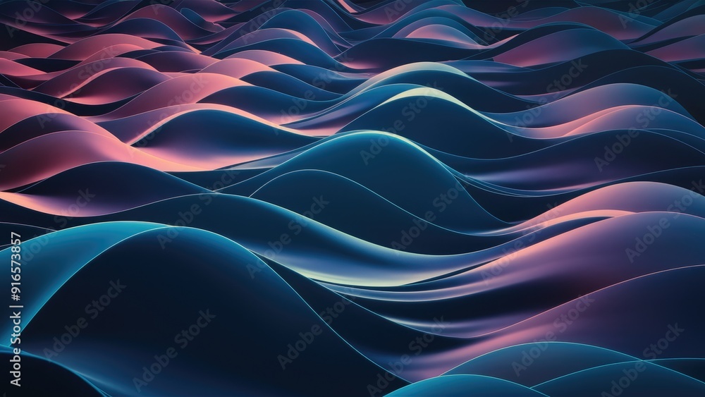 Poster abstract background featuring wave patterns