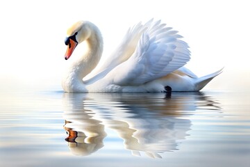 Obraz premium swan on the lake