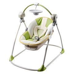 electric baby swings isolated on white background