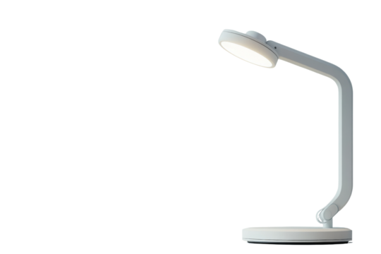 Modern desk lamp with a sleek design, perfect for illuminating workspaces and adding a stylish touch to any office.