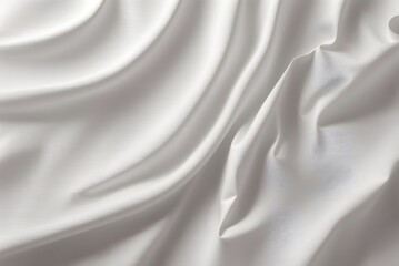Obraz premium Rippled beautiful white silk fabric texture background 3D rendering