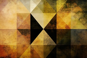 Geometric Abstract Pattern in Warm Tones