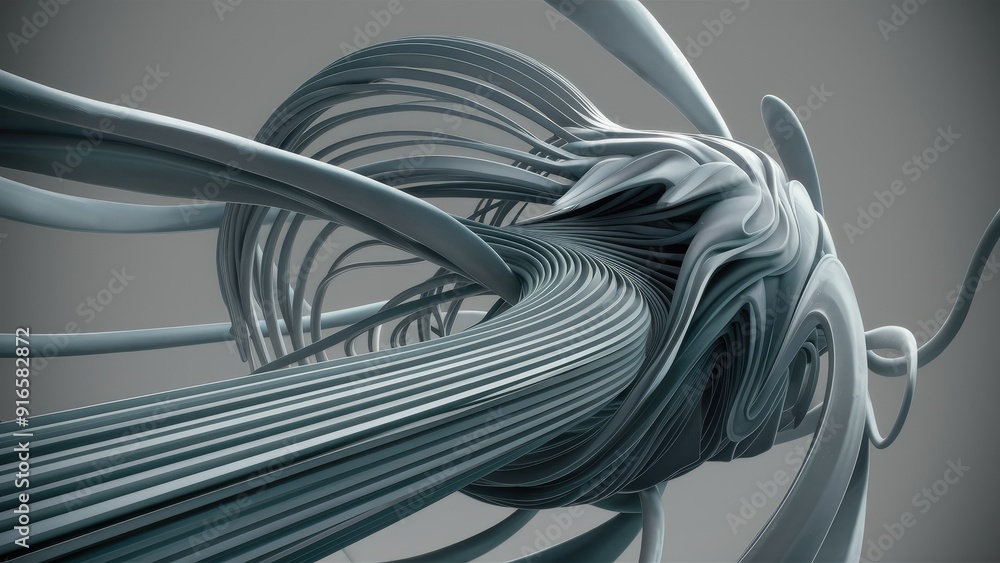 Poster gray abstract background featuring dynamic lines