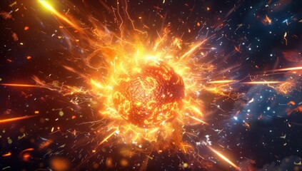 Fiery Cosmic Explosion