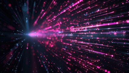 Fototapeta premium Abstract Glow with Pink and Blue Lines