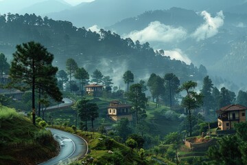 A charming hill station offering breathtaking views and a peaceful retreat amidst nature
