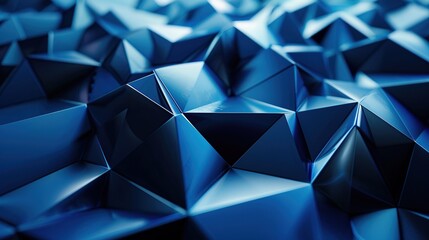 Abstract Geometric Blue Pattern