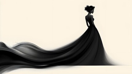 Naklejka premium silhouette of a person