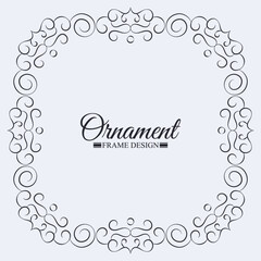 Flat decorative frame design background