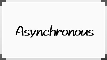 Asynchronous のホワイトボード風イラスト