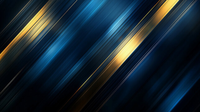Abstract background with diagonal gold and blue lines. ..