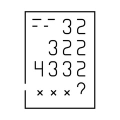 logical tasks line icon vector. logical tasks sign. isolated contour symbol black illustration