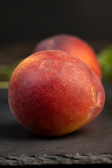 ripe and sweet nectarine fruit on the table