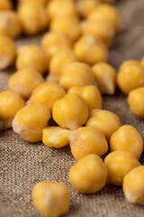 wet chickpeas porridge during cooking