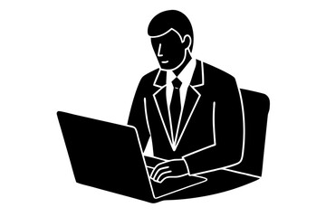 actuary silhouette vector design