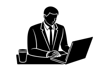 actuary silhouette vector design