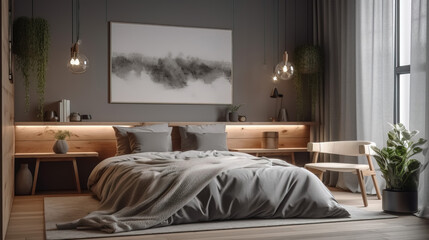 Beautiful contemporary and chic bedroom