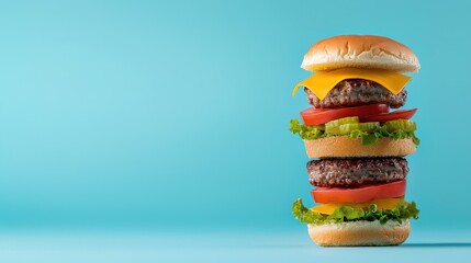 Burger made of plants that is 3D printed and has complex layers and textures