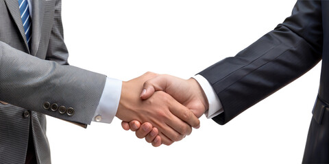 handshake of businessman and businesswoman