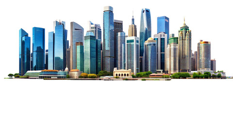 panorama of the city,the capital of the most populous city of the new business.