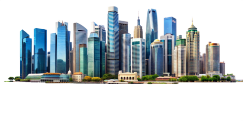 panorama of the city,the capital of the most populous city of the new business.