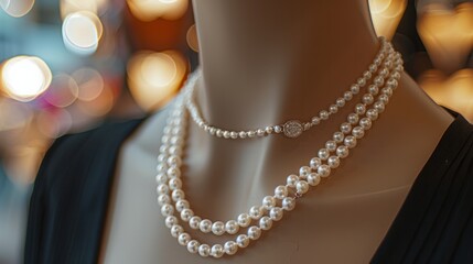 Long Pearl Necklace
