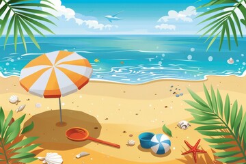 Sunny Day at the Beach