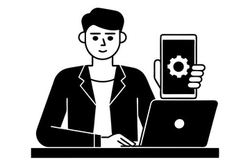 silhouette vector design app developer