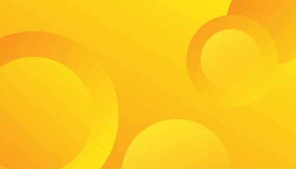 Abstract gradient orange background with circles. Vector illustration