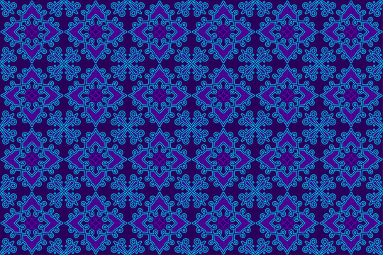 Abstract Batic Seamless Pattern