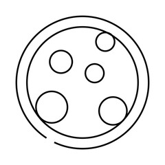 e700 - e799 antibiotics line icon vector. e700 - e799 antibiotics sign. isolated contour symbol black illustration